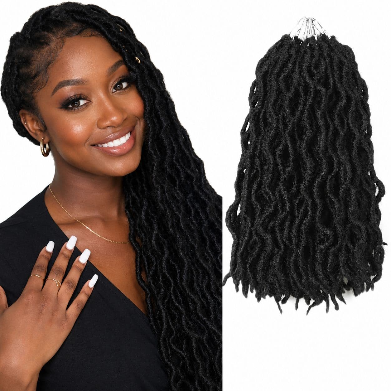 Gypsy Locs Hair Synthetic Fiber Wig for Women Factory Direct African Crochet Hair Dreadlocks
