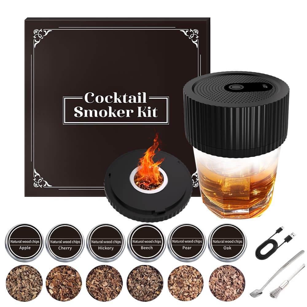 Cross-border Electric Cocktail Smoker Kit for Whiskey Cocktail Infuser