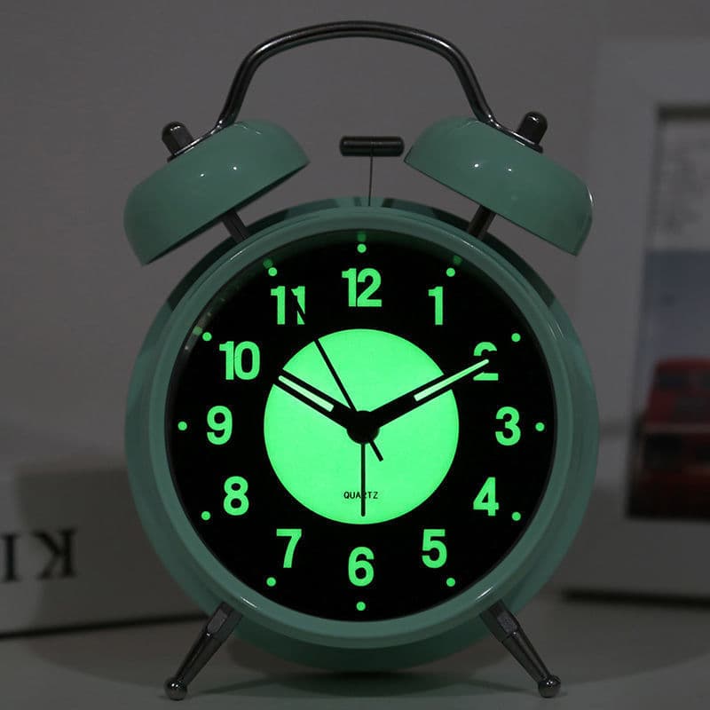 Rechargeable Student Alarm Clock with Night Light, Large Sound, Creative Bedside Design