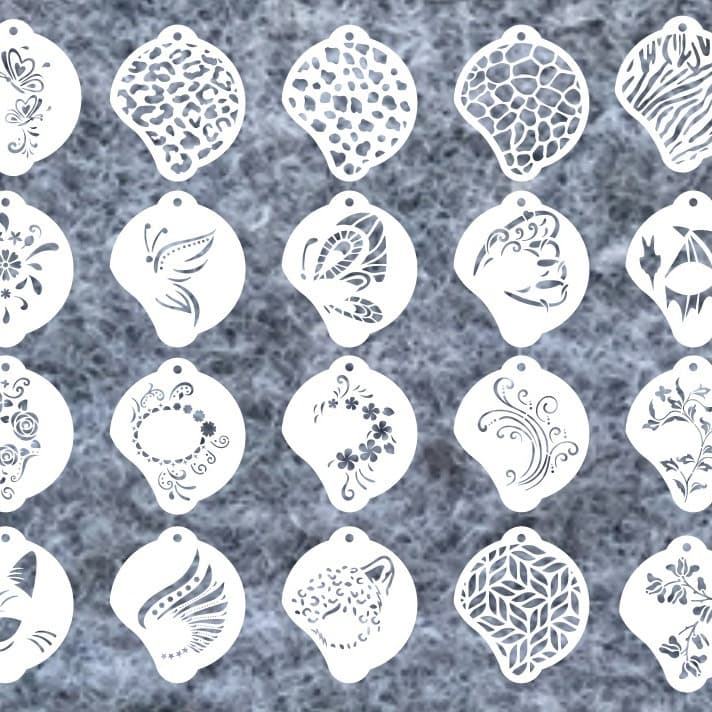 New children's hollowed-out drawing template, face, multi-functional drawing mold, eye graphic semi-transparent template