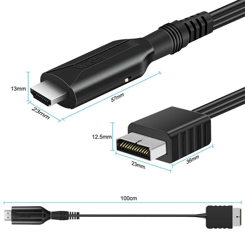 Ps1 Ps2 To Hdmi Game Console Tv High-definition Cable Converter