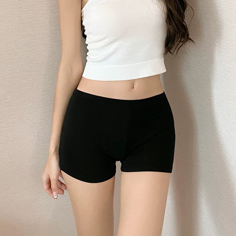 Hot girl anti-exposure safety pants, summer thin cotton boxer briefs, invisible anti-exposure shorts, anti-curling leggings