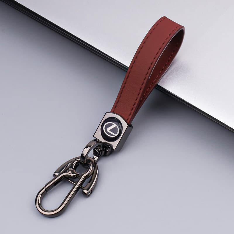 High-end and stylish leather key buckle for Lexus ES, LS, UX, NX, RX, LM, LC, CT cars.