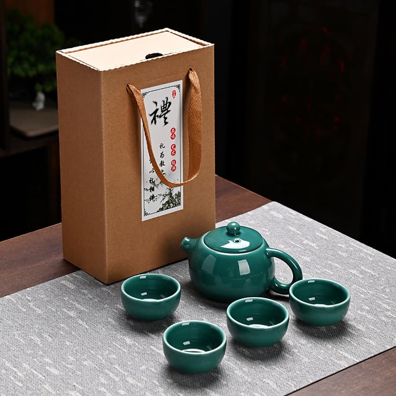 Two Cups of Tea Making, Customized Xishi Pot, Ceramic Teapot, Kung Fu Tea Set, Gift Box Set, Gift Set, One Pot, Four Cups