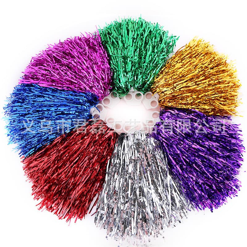 20g PET Cheerleading Pom-Poms, Plastic Hand Flowers for Dance Performances and Cheer Props
