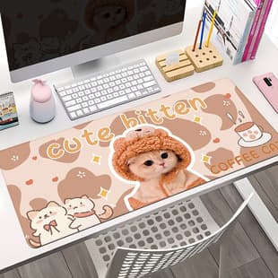 Autumn Cat Mouse Pad Extra Large Stain-Resistant 800×300×3mm