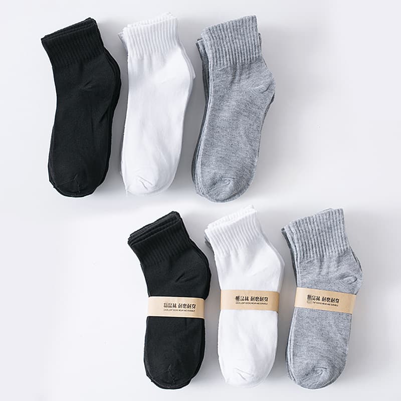 Men's Autumn/Winter Street Style Cotton Sports Socks, Mid-Calf Length, Not Pure Cotton