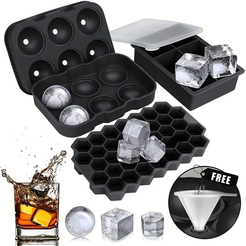 New Ice Cube Tray, Various Types, Easy Release Silicone Ice Cube Mold, Household Silicone Ice Mold, Food Grade Silicone