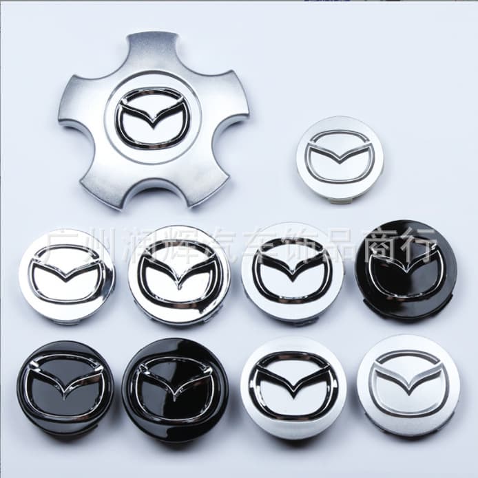 Compatible with Mazda Wheel Hub Caps for Mazda6, Mazda6 Wheel Center Plastic Cover 56mm, Mazda3 Tire Center Emblem 52mm