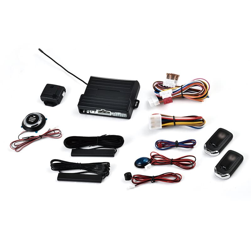 12V Car One-Way Push-to-Start Anti-Theft Alarm Remote PKE Induction Remote Start Preheat Cooling System