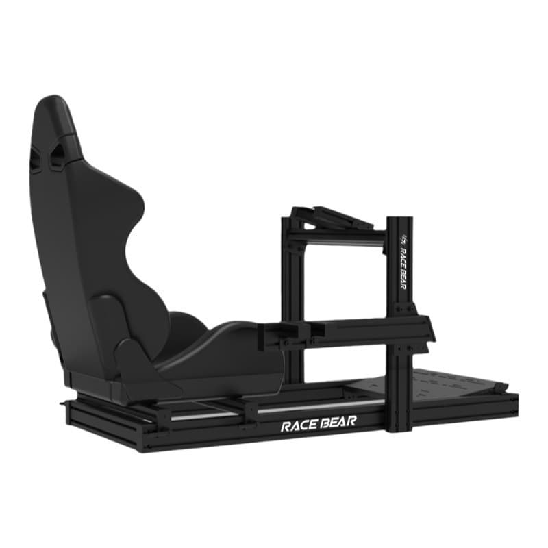 FiveTech EVO Lite Aluminum Profile Racing Simulator Seat Stand for Thrustmaster, Simagic, Fanatec