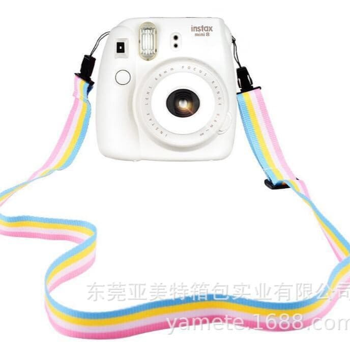 Instant Camera Mini8 Rainbow Shoulder Strap, Drop Shipping Camera Strap, DSLR Digital Shoulder Strap Lanyard