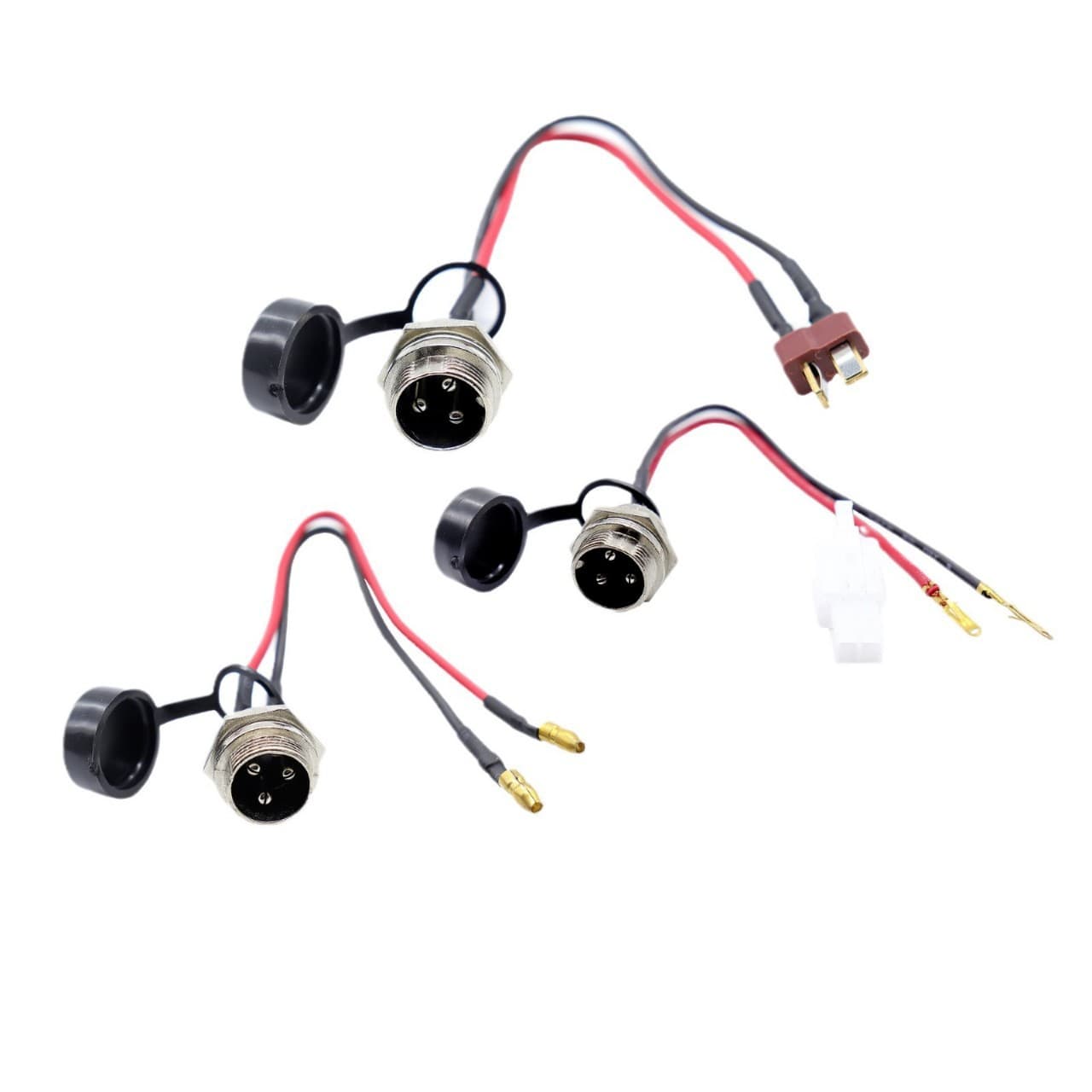 Electric Scooter Dolphin E-Bike 24V 36V 48V Aviation Connector Round 3-Pin Charging Port
