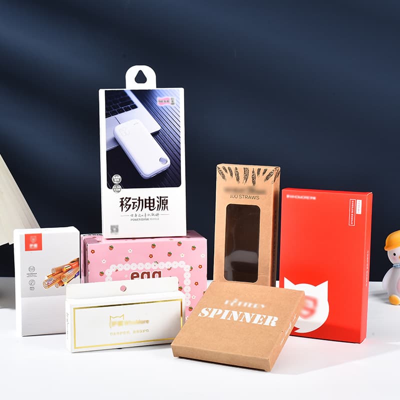Custom Color Box Small Batch Cardboard Boxes Shipping Boxes White Cardboard Lid and Base Underwear Packaging Box Printed Customization