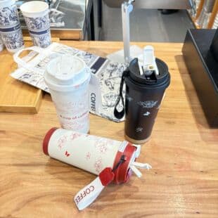 New Coffee Cup Simple Rope Water Cup High Appearance Car Coffee Cup Convenient Dual Drink Stainless Steel Gift Water Cup