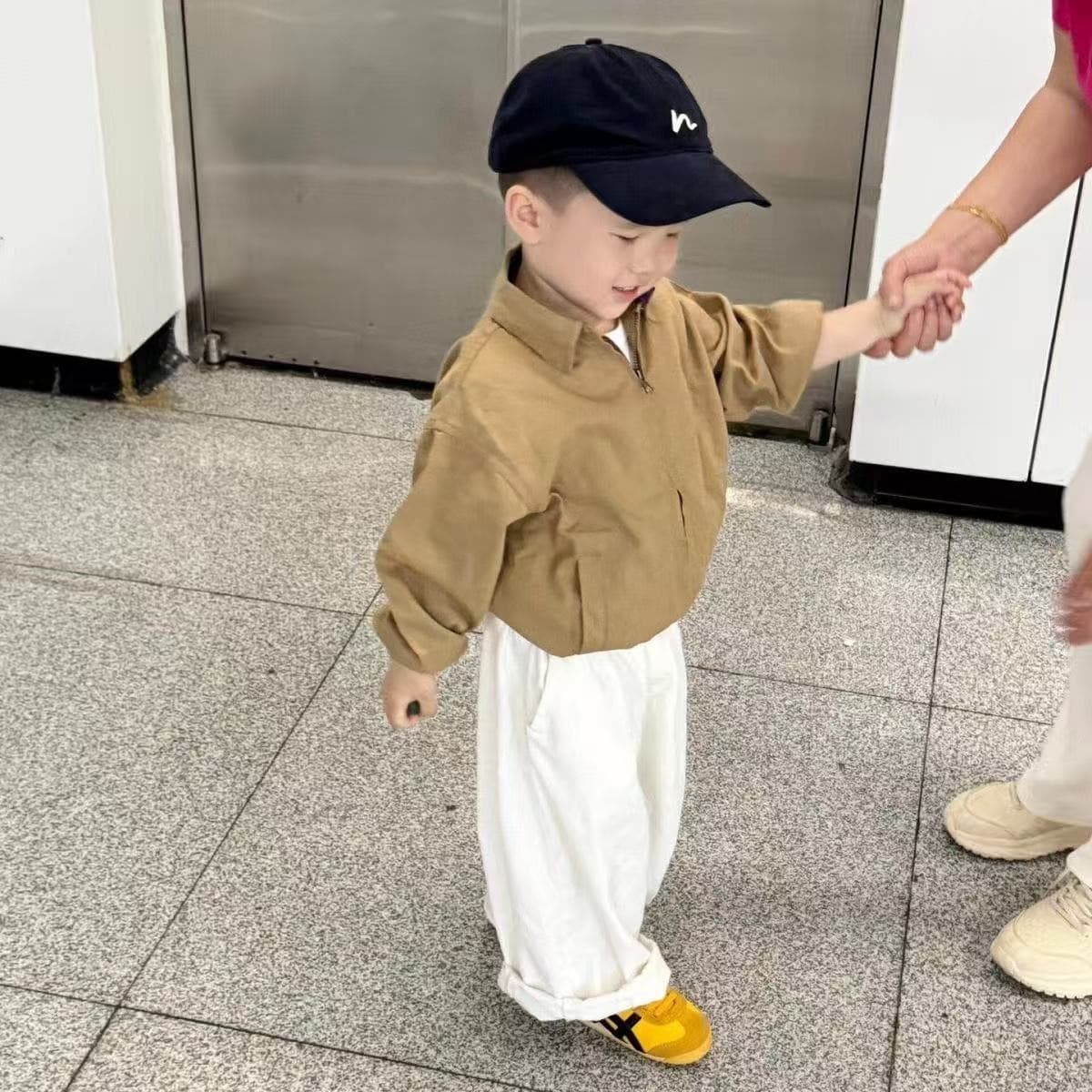 Boys' coats for autumn 2026 suits new Korean style children's zipper tops boys' autumn pants