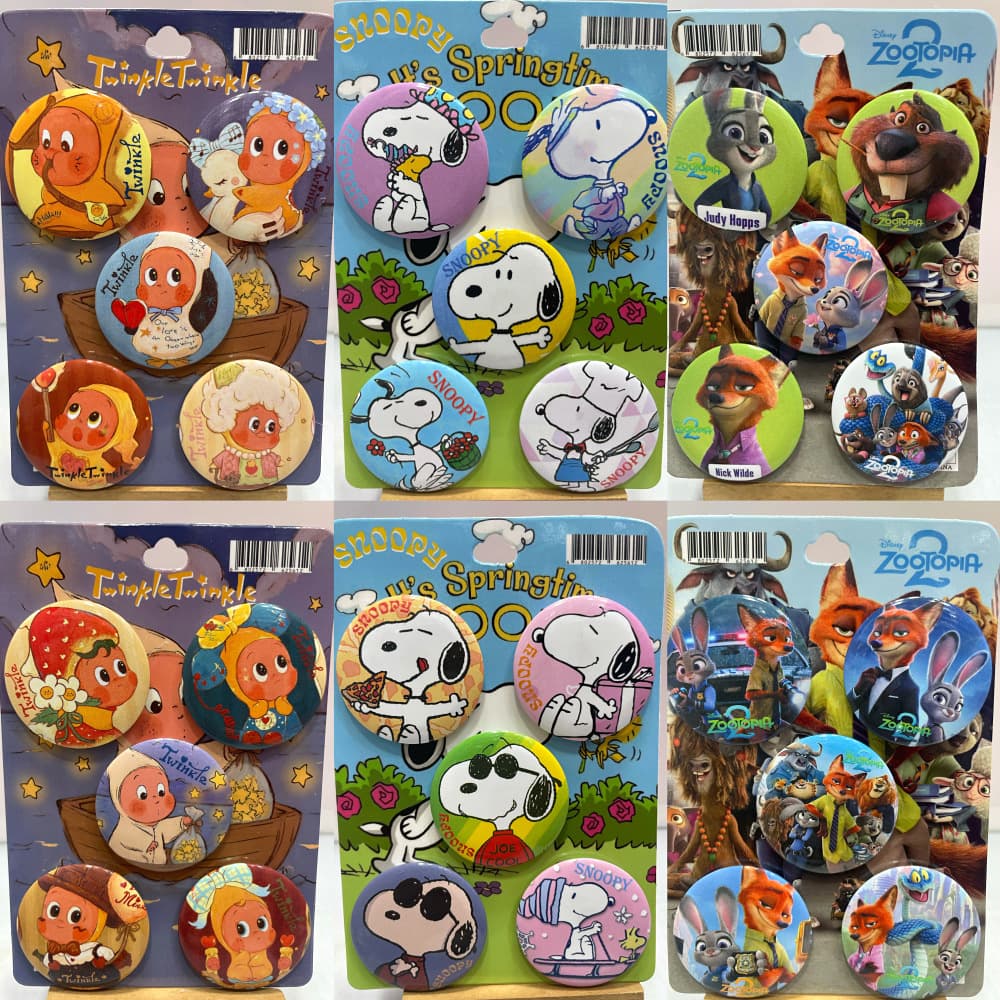 Foreign trade hot model Starman Zootopia bar buckle badge Japanese anime Snoopy cartoon buckle pin badge