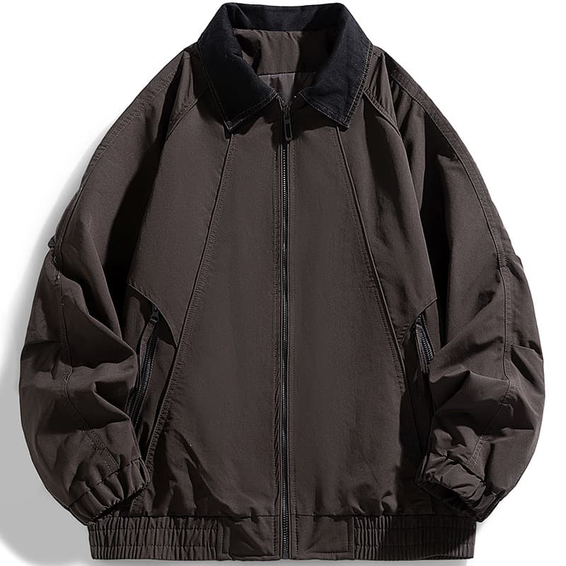 Men's Outerwear New 2026 Hot Trendy Workwear Lapel Jacket Men's Edgy Spring/Fall Outdoor Casual Top