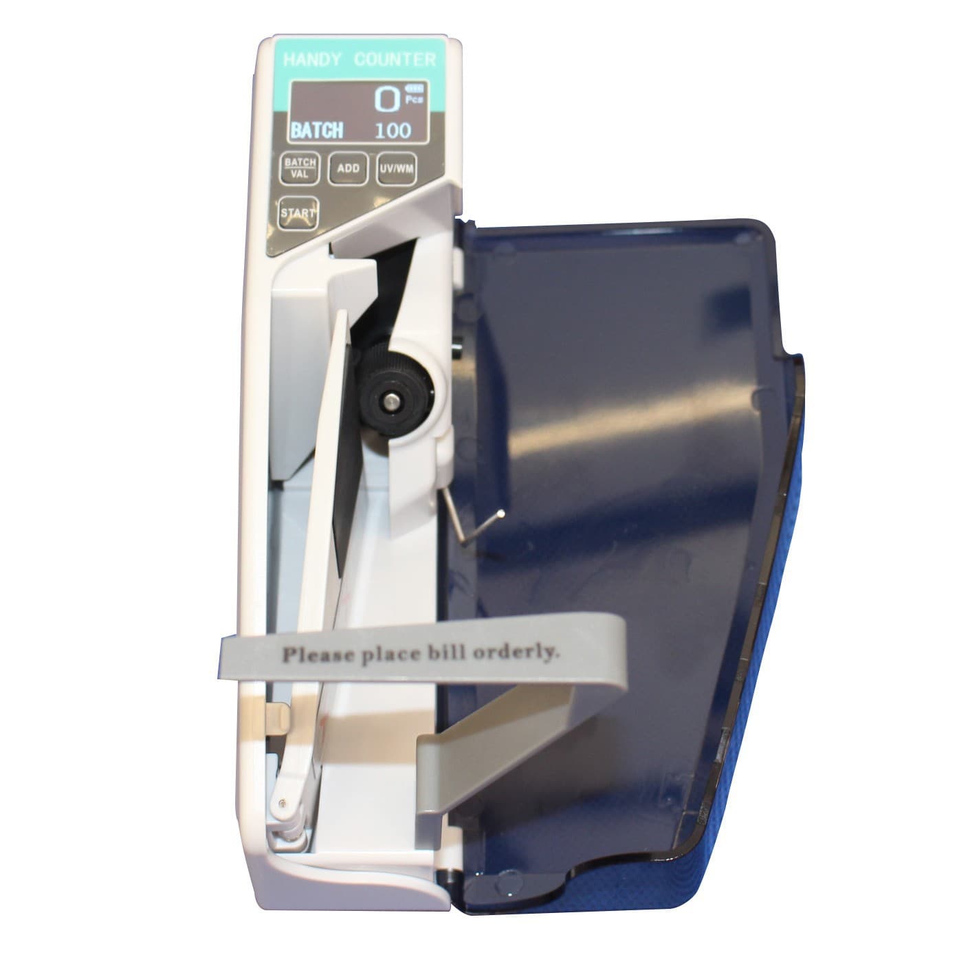 V40 Portable Dry Battery and AC Power Dual-Use Money Detector with UV Light for Detecting Money, White Light for Detecting Watermarks, and Supports Multiple Currencies.