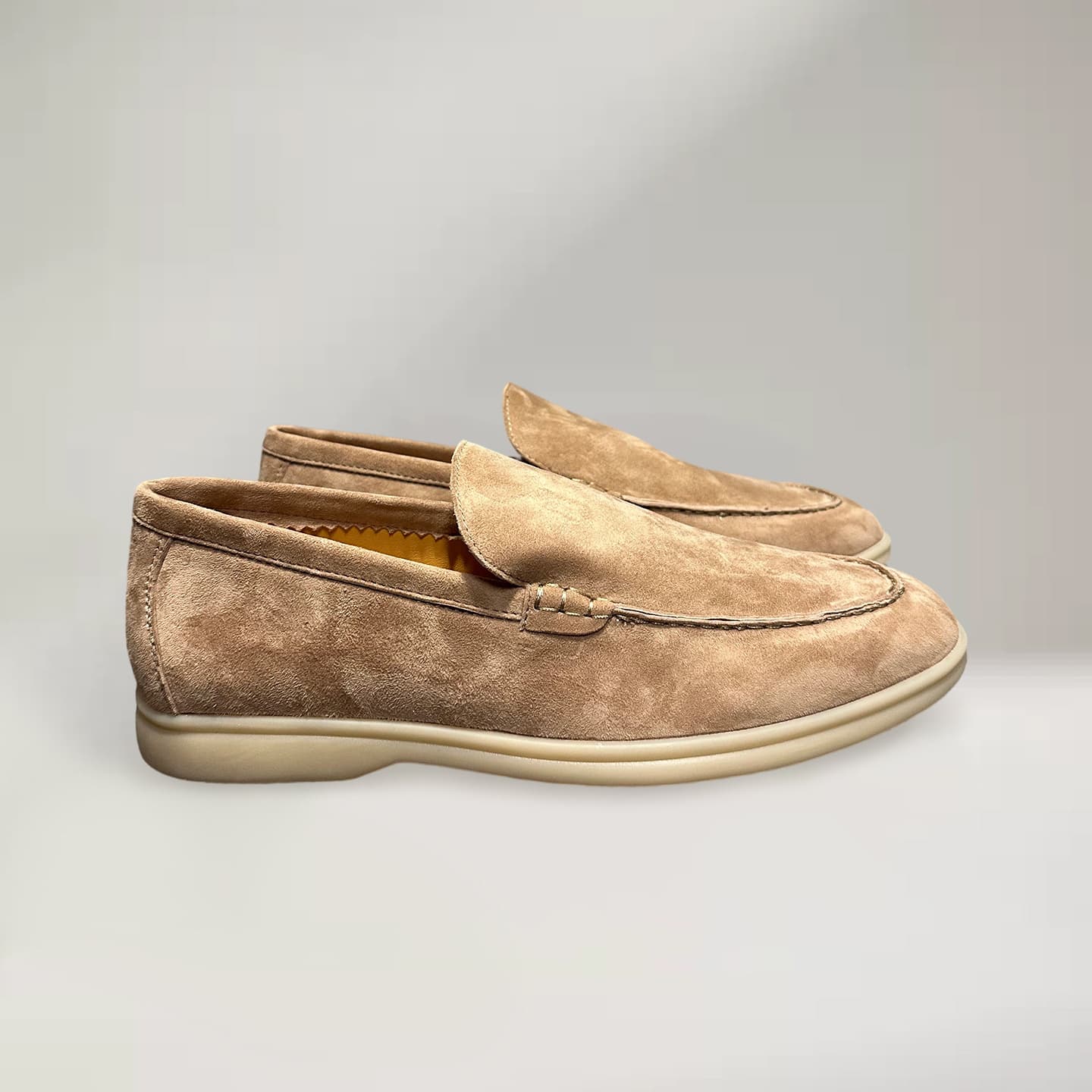 New Men's Vintage Loafers Comfort Suede Driving Shoes Casual Slip-On
