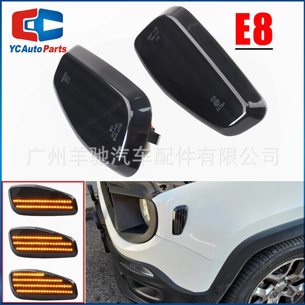 Side Wing Sequential LED Fender Light for Jeep Renegade (BU) 2014-2021