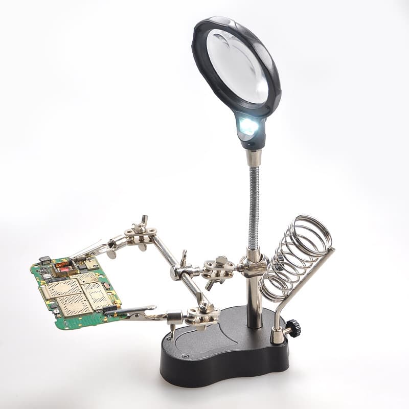 TE801 lamp clip magnifying glass repair auxiliary clip magnifying glass tool motherboard electronic repair hardware magnifying glass