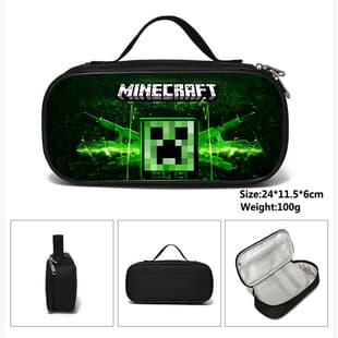 In Stock Cartoon Pencil Case Minecraft Stationery Box Elementary and Middle School Student Pencil Box