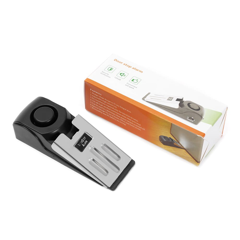 Hotel Door Stop Security Alarm, Door Gap Alarm, Door Wedge Alarm, Home Door Stop Alarm
