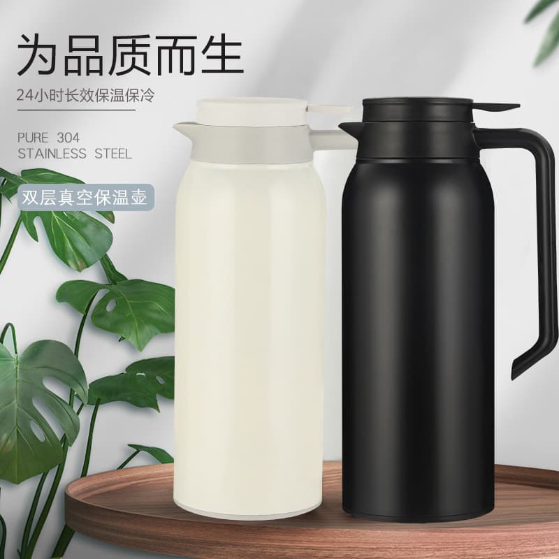 Simple European-style large-capacity vacuum insulated kettle 1.5L double-layer thermal insulation and cold-insulation duckbill kettle with handle travel kettle