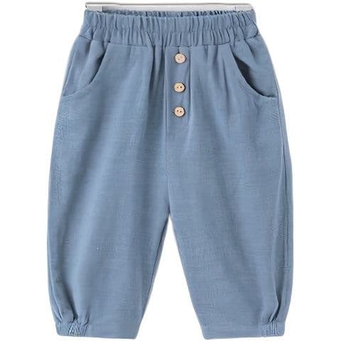 Summer boys' cotton and linen cropped pants, new summer clothes, summer children's clothes, 1 year old, 3 children, baby fashionable style