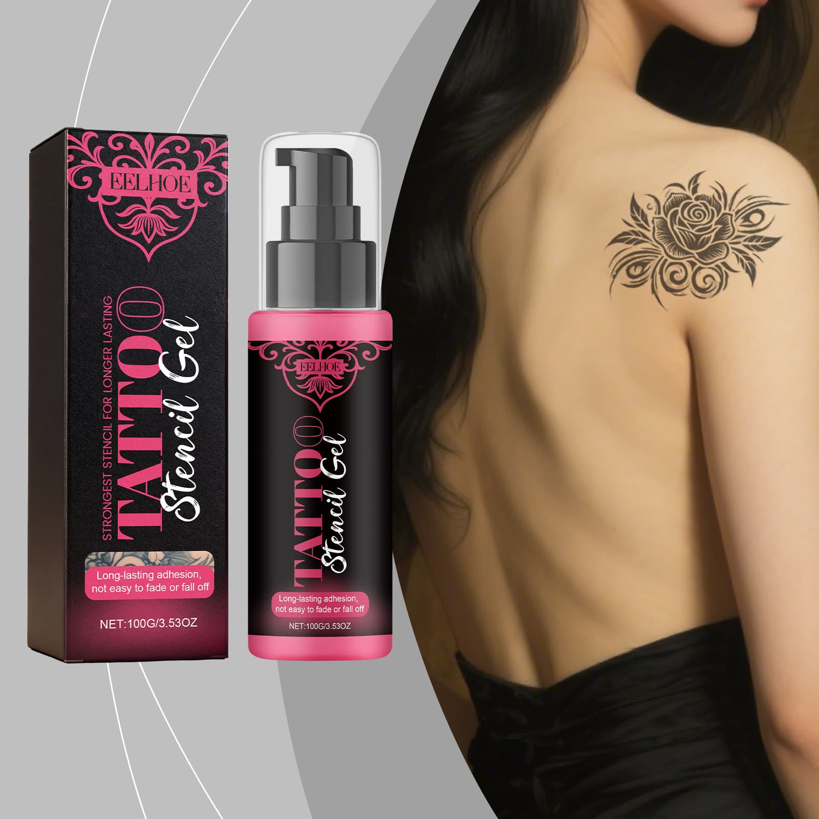 Eelhoe Tattoo Transfer Gel Daily Moisturizing and Care Gel for Softening and Protecting the Body's Surface with Gentle Ingredients