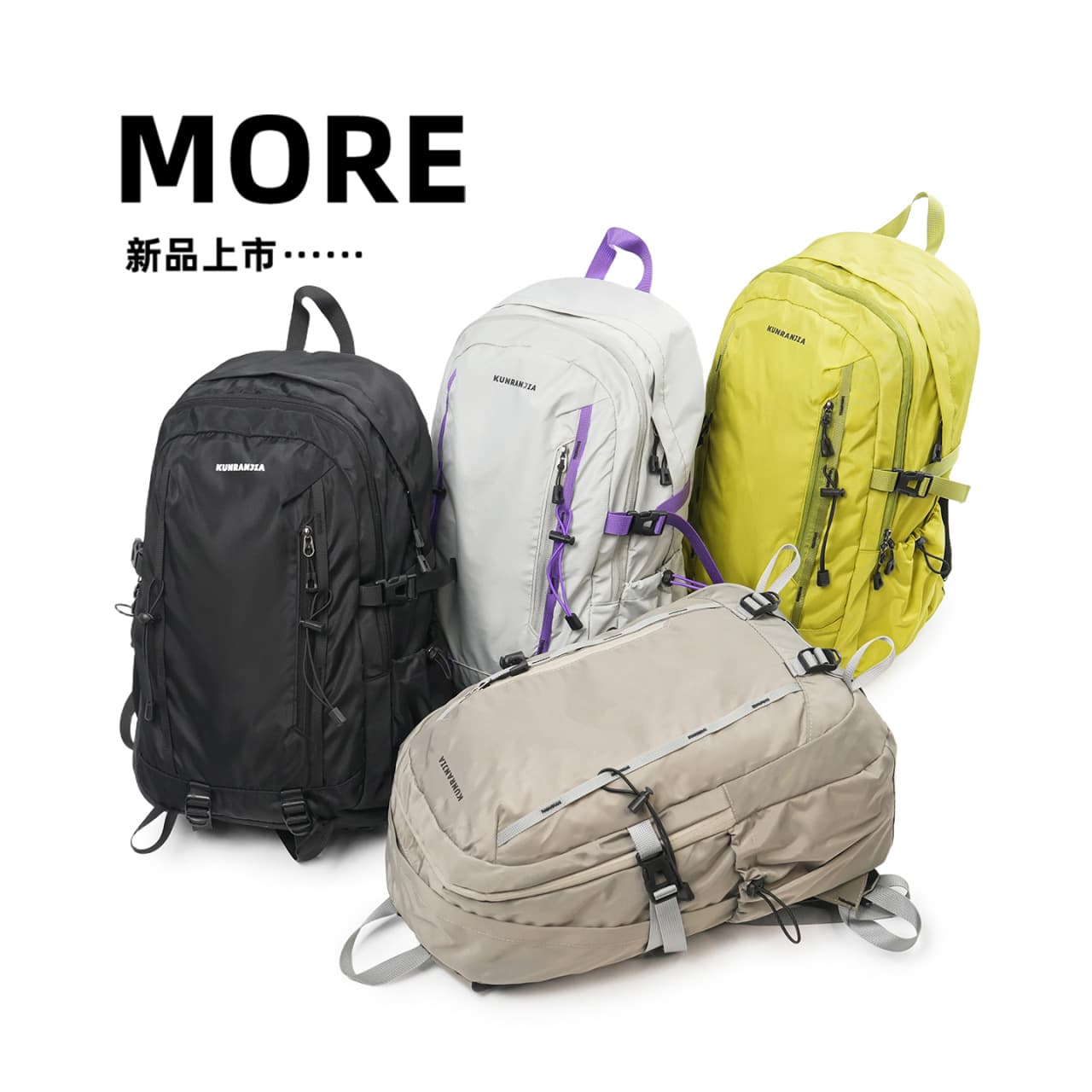 Outdoor Sports Hiking Backpack Large Capacity Short Trip Travel Bag Workwear Style Hiking Backpack for Women College and High School Students Schoolbag