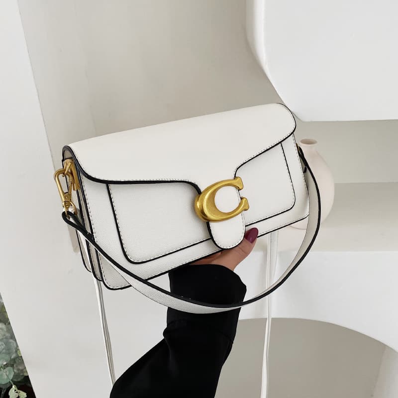 Caviar PU Leather Women's Shoulder Bag with Two Straps, Crossbody Small Square Bag 2026 New Style Export Bag
