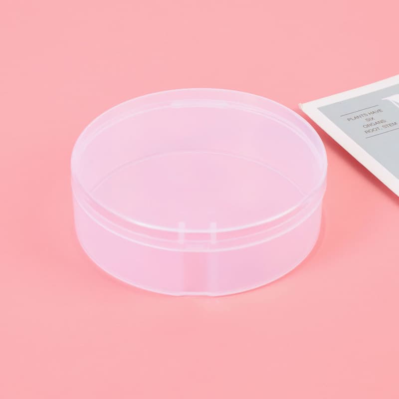 Large Elm Wood Cotton Swab 100pcs Storage Box Dustproof Powder Sugar Free Space Box Round Box Special Packaging Box Cosmetic Puf