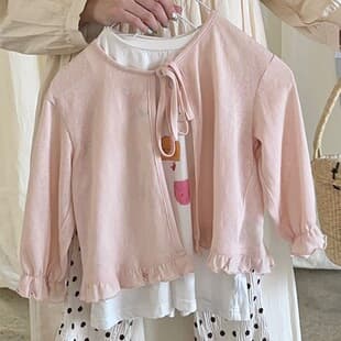 2026 New Summer Outfit Girls Baby Children Korean Pink Thin Knitted Cardigan Sun Protection Air Conditioning Jacket