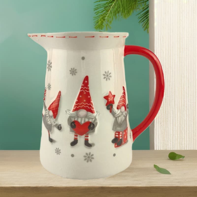 High-End Cartoon Santa Claus Ceramic Milk Pot Christmas Set Large Milk Pot Cute Style Tea Pot