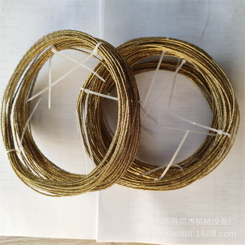 Profile Cutting Machine Ring Wire Knife Saw Blade, Yellow Single/Double-Edge Cutting Saw Wire, Steel Wire Knife Wire Saw