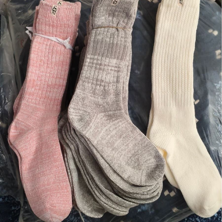 Women's Winter Mid-Calf Socks, Pearl Velvet, Thick Thermal, UGG Coral Fleece, Export Quality Floor Socks for Postpartum