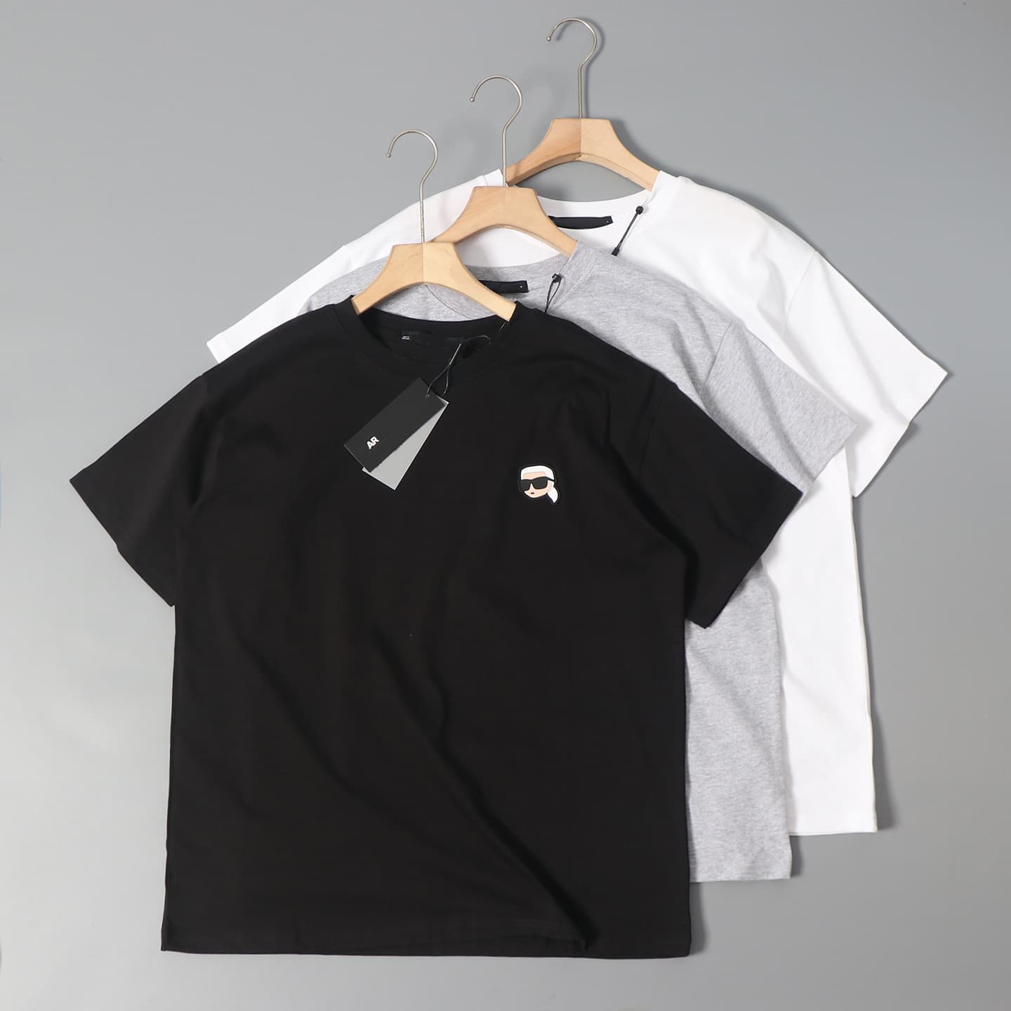 2025 Cotton 3D Soft Rubber Cartoon Face Round Neck Loose Casual Short Sleeve T-Shirt