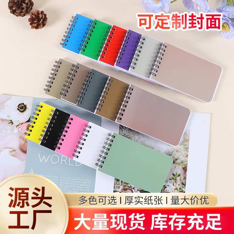 Mini Coil Notebook with Custom Logo, Portable Pocket Notepad, Student Handheld Word Notebook, Customized Small Notebook
