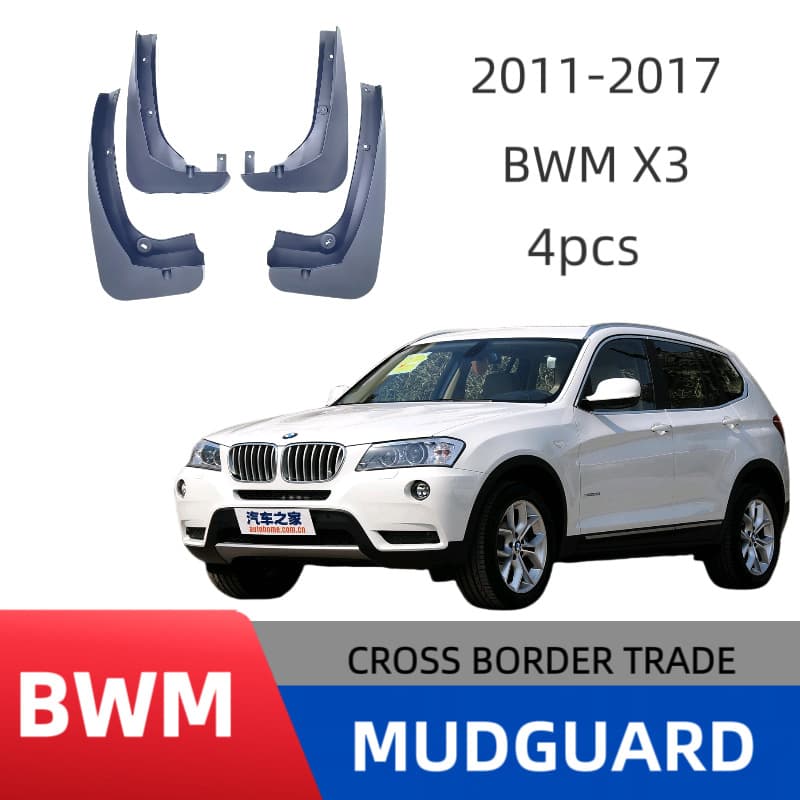 Suitable for Bmw X3 2011-2017 Export Cross-Border Soft Rubber Fender Car Tire Mudguard Tile Modification