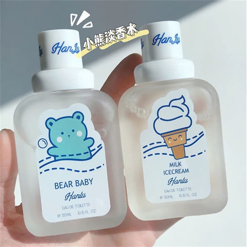 Little Bear Baby Perfume Long-Lasting Fresh Natural Baby Milk Scent Peach Fruity Fragrance Influencer Recommended Women's Perfume
