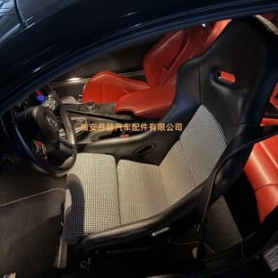 New PVC Houndstooth Racing Bucket Seat Universal VR Simulator Modified Racing Seat Car Seat One-Piece Molded