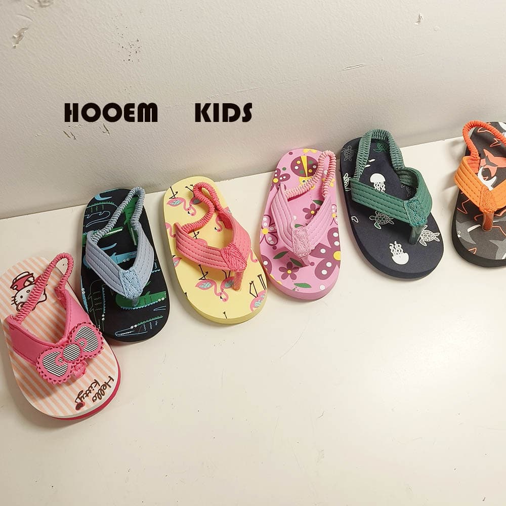 Cross-Border Children's Toe Post Beach Sandals Summer New Boys and Girls Flip Flops Lightweight Sandals for Toddlers and Kids Wholesale