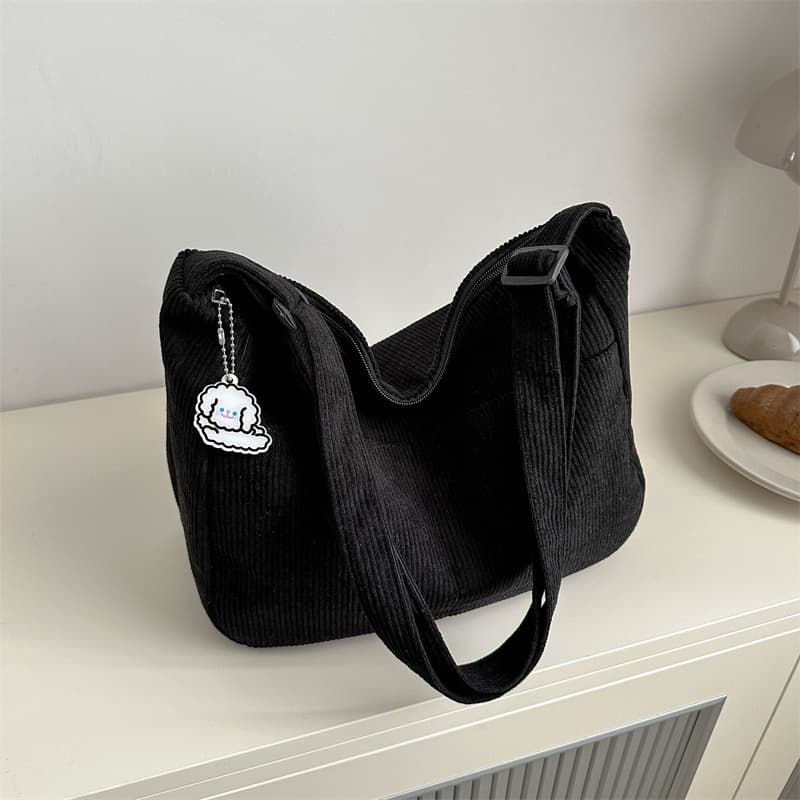 Solid Color Large Capacity Casual Bag 2025 Spring New Versatile Ins Shoulder Crossbody Bag Korean Style Western Style Tote N2