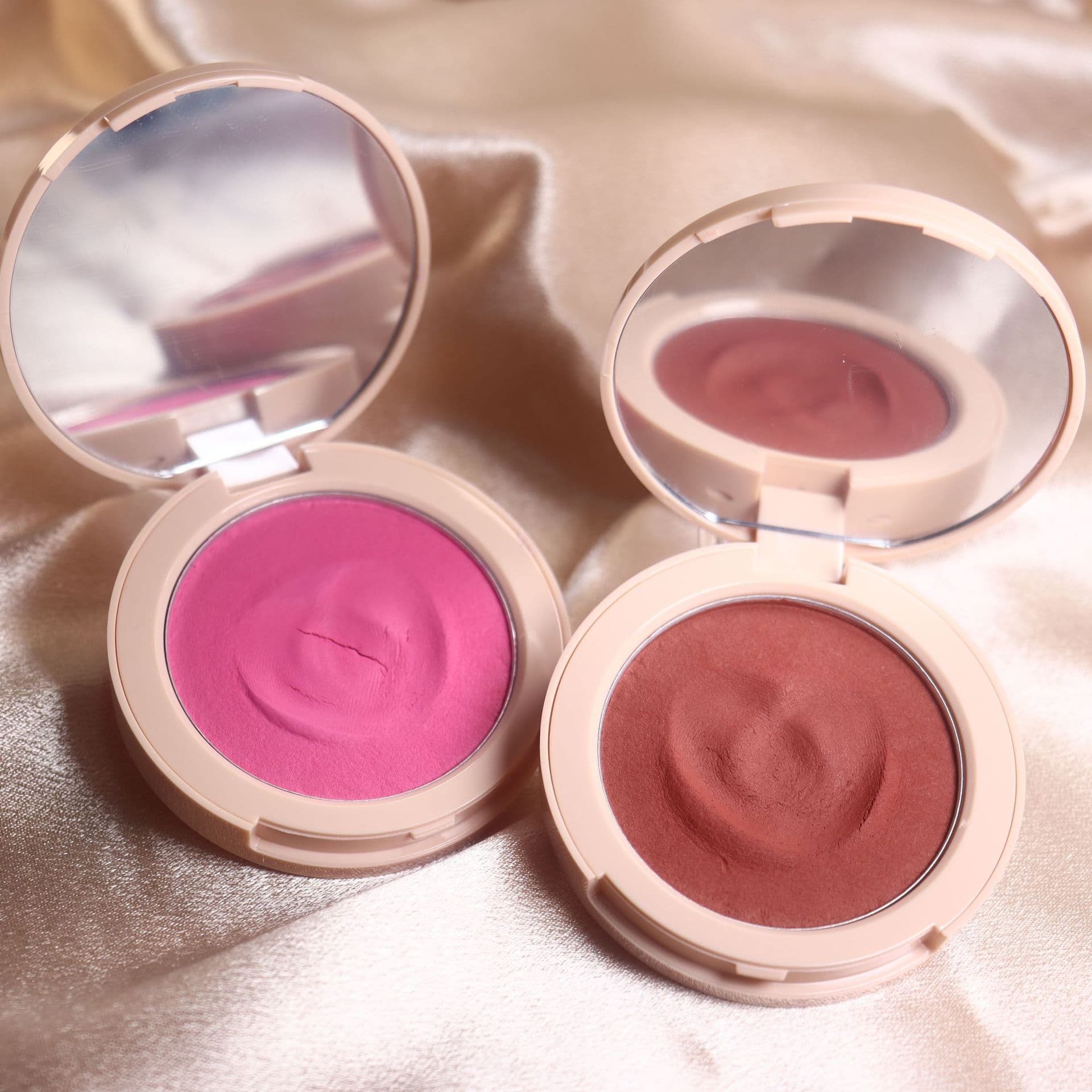 Cross-border foreign trade small batch printable blush, smooth and easy to apply, natural makeup effect Q-elastic blush cream Blush