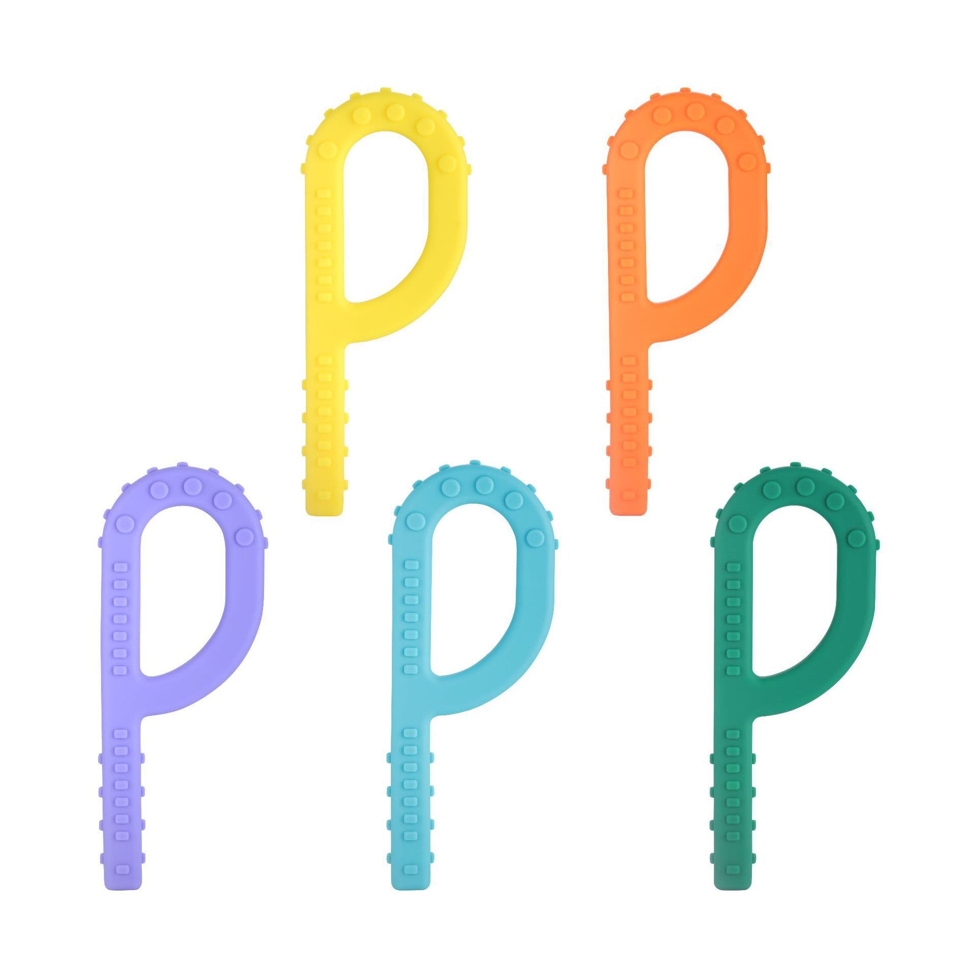 Autism Children P-Shaped Teether Oral Muscle Training Tool Speech Rehabilitation Orthodontic Correction P-Bite