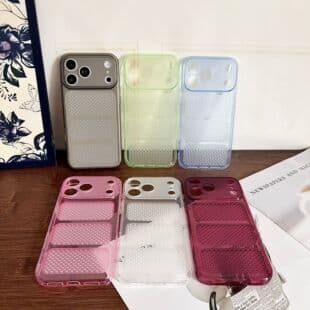 Heat-Dissipating Apple Soft Case, Mesh Ventilated Phone Case, 17 Pro Max Case, Full-Coverage Protective Cover