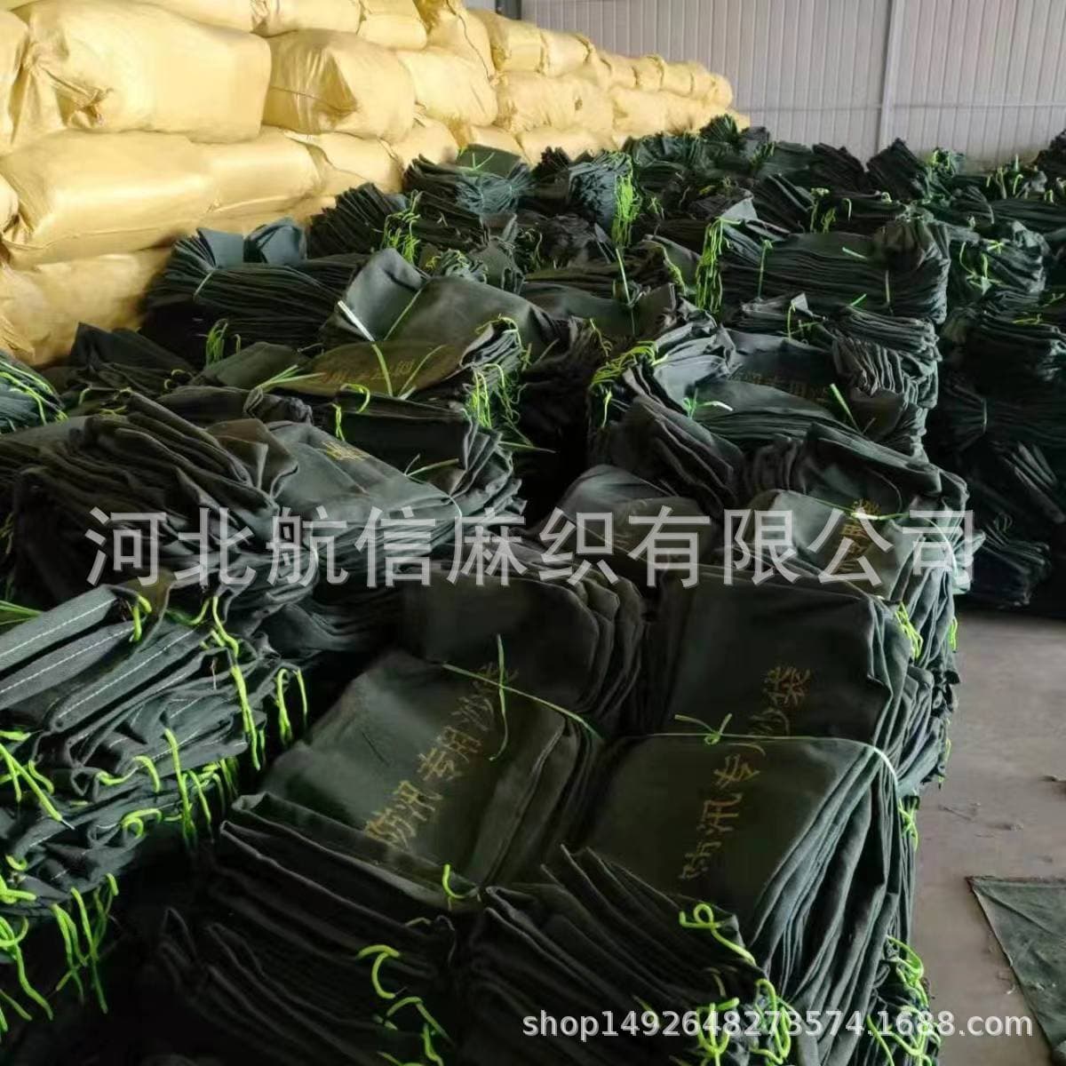 Flood Sandbag Waterproof Sandbag Flood Control Silicone Canvas Sandbag Factory Wholesale In-Stock Fast Shipping Canvas Thickened Sandbag