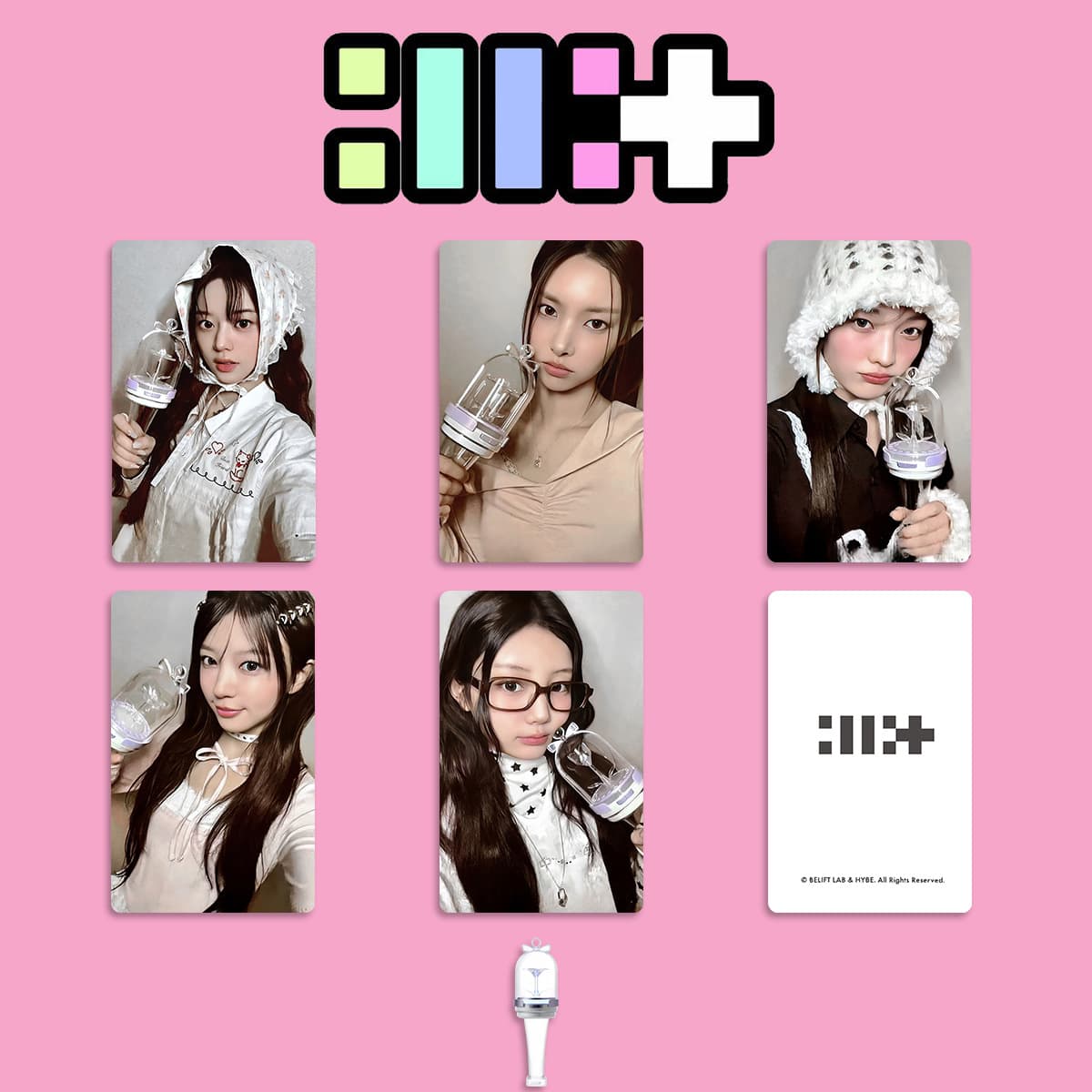 ILLIT gift support light peripheral small card lightstick same style photo card MOKA GLLIT